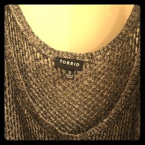 Torrid Silver/Grey knit Tank size 3xl